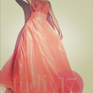 Studio 17 coral prom dress!